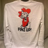 Finz up! Adult 100% Cotton Long Sleeve T-shirt‏